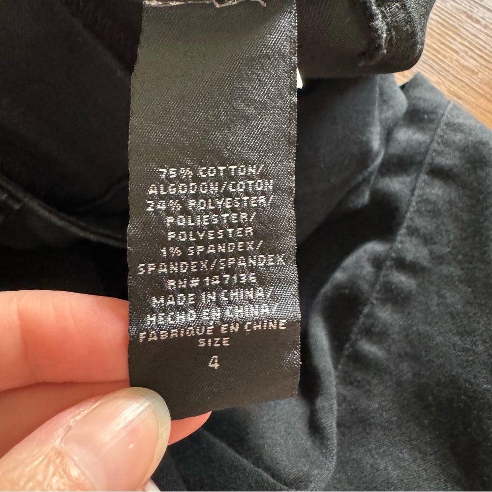1822 Denim size 4 black skinny jeans - Picture 6 of 8